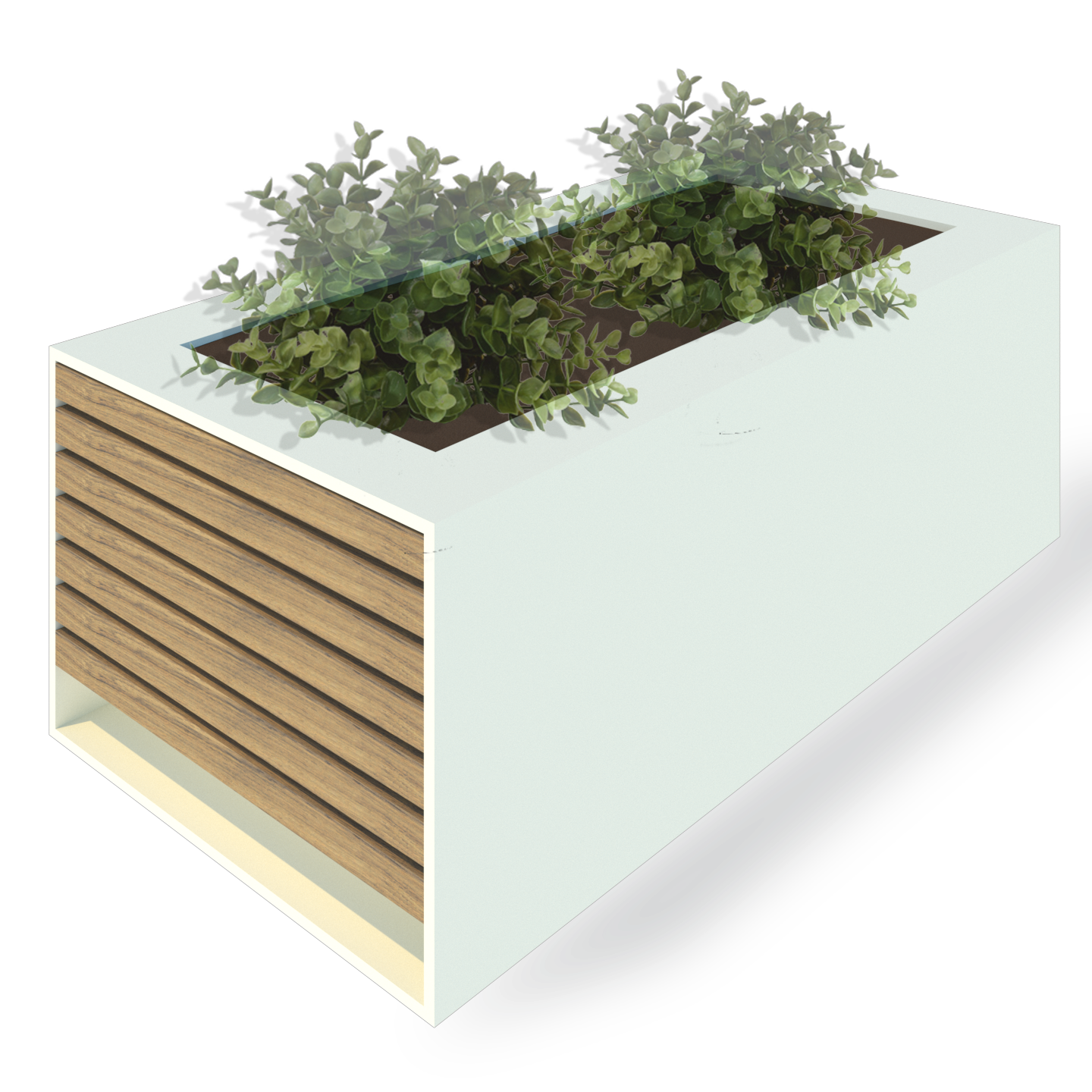 Jardinière double - Insertions côté court