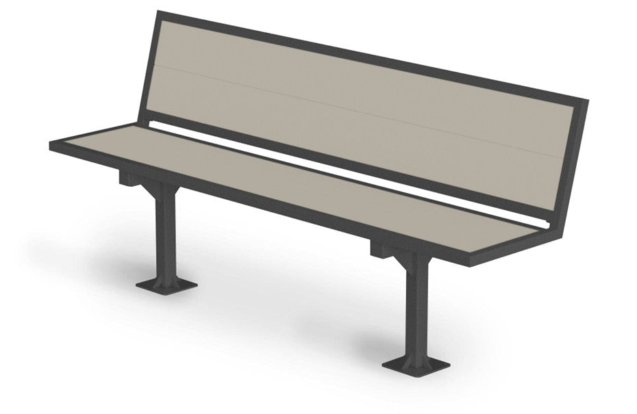 Banc de parc - 72'' - Insertion de plastique recyclé