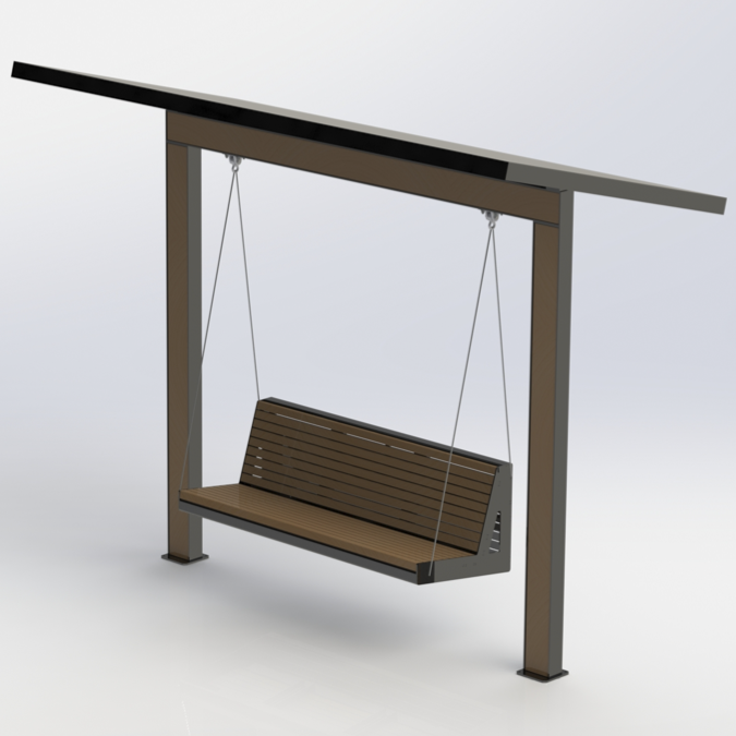 Banc berçant - Toit solaire