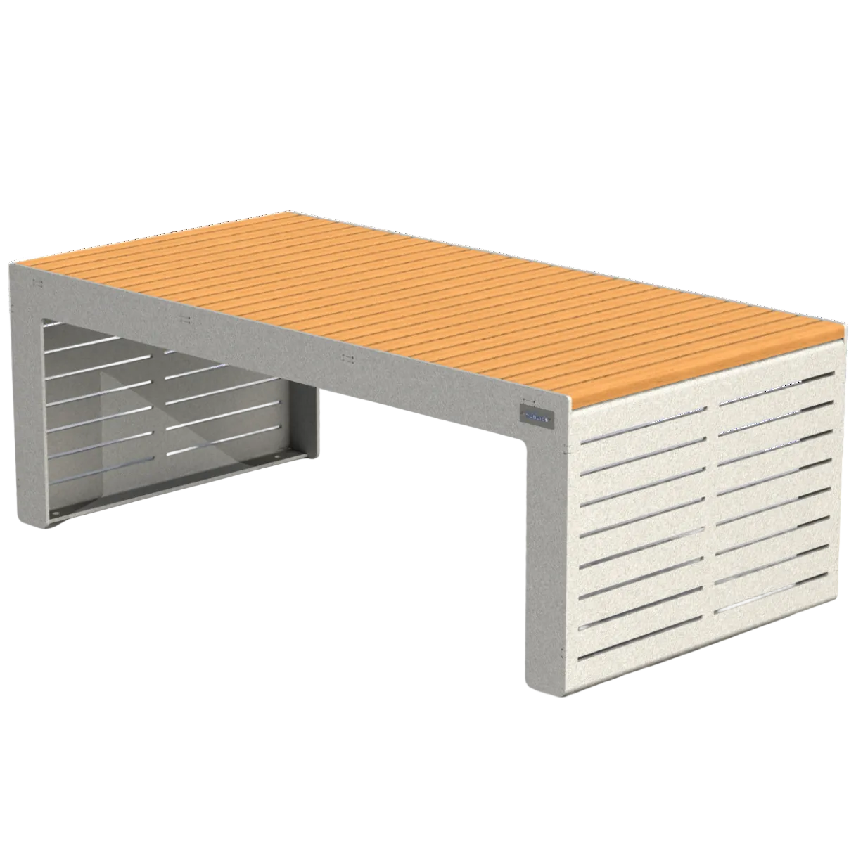 EMB3B - Banc double modulaire bois