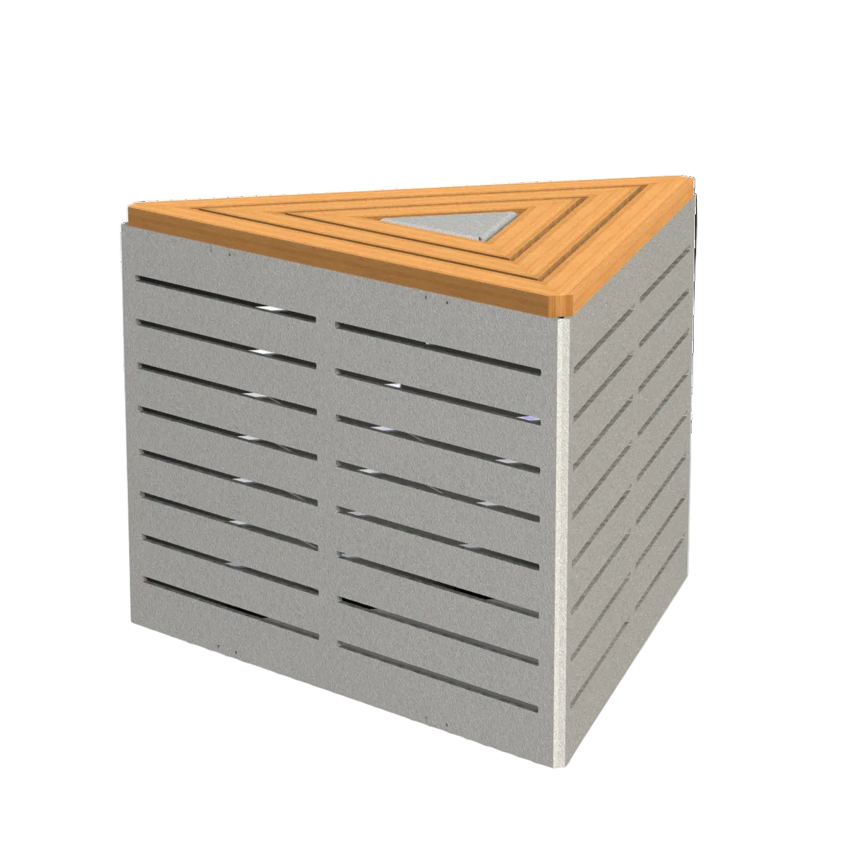 EMB6B - Banc triangulaire modulaire bois
