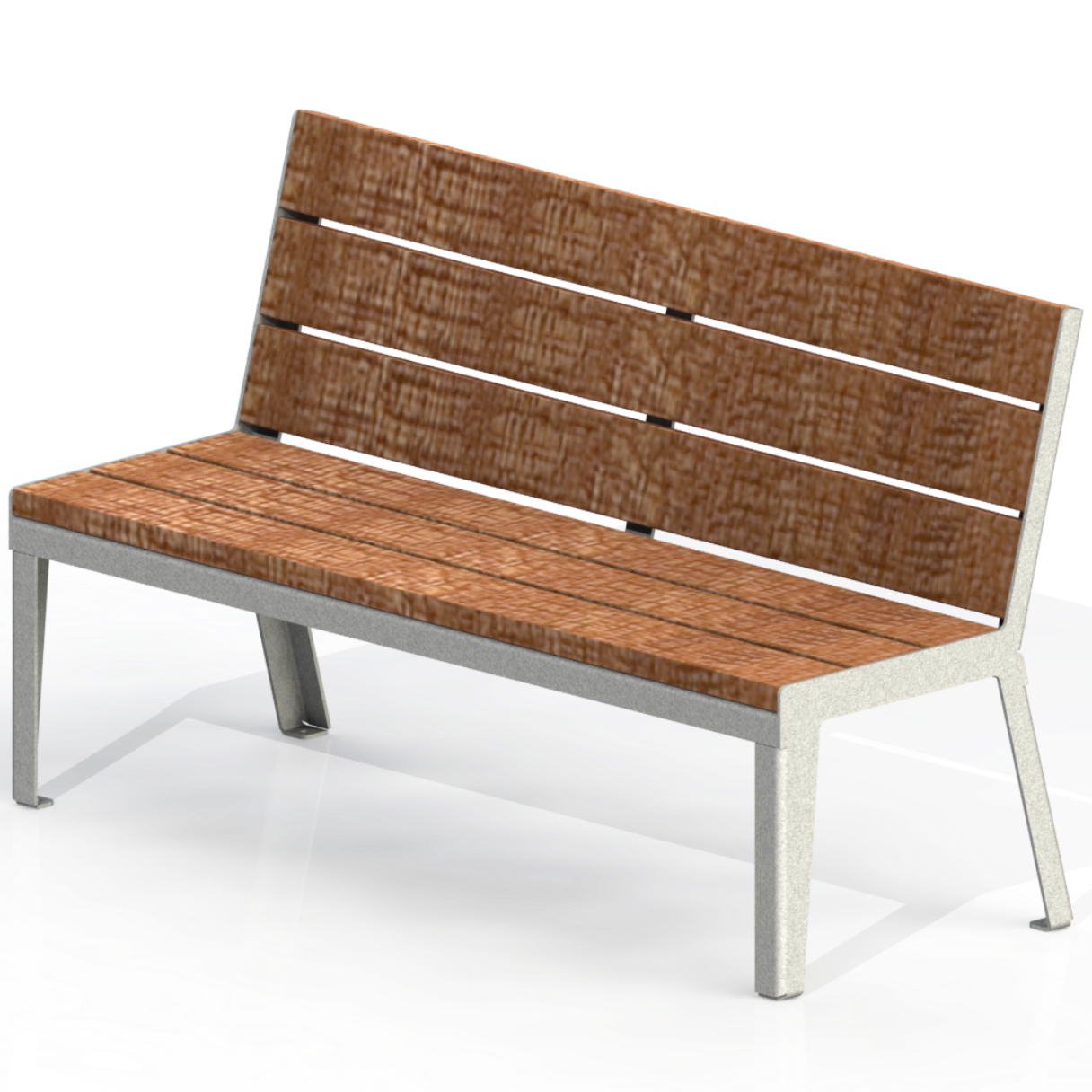 HZB1P - Banc 60" sans appui bras plastique recyclé