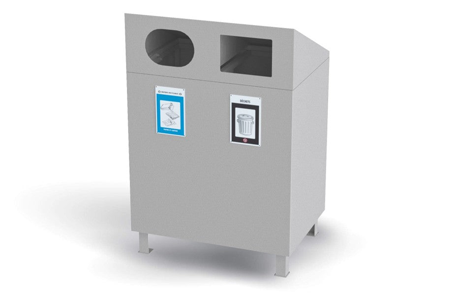 Panier à rebuts - 2 voies