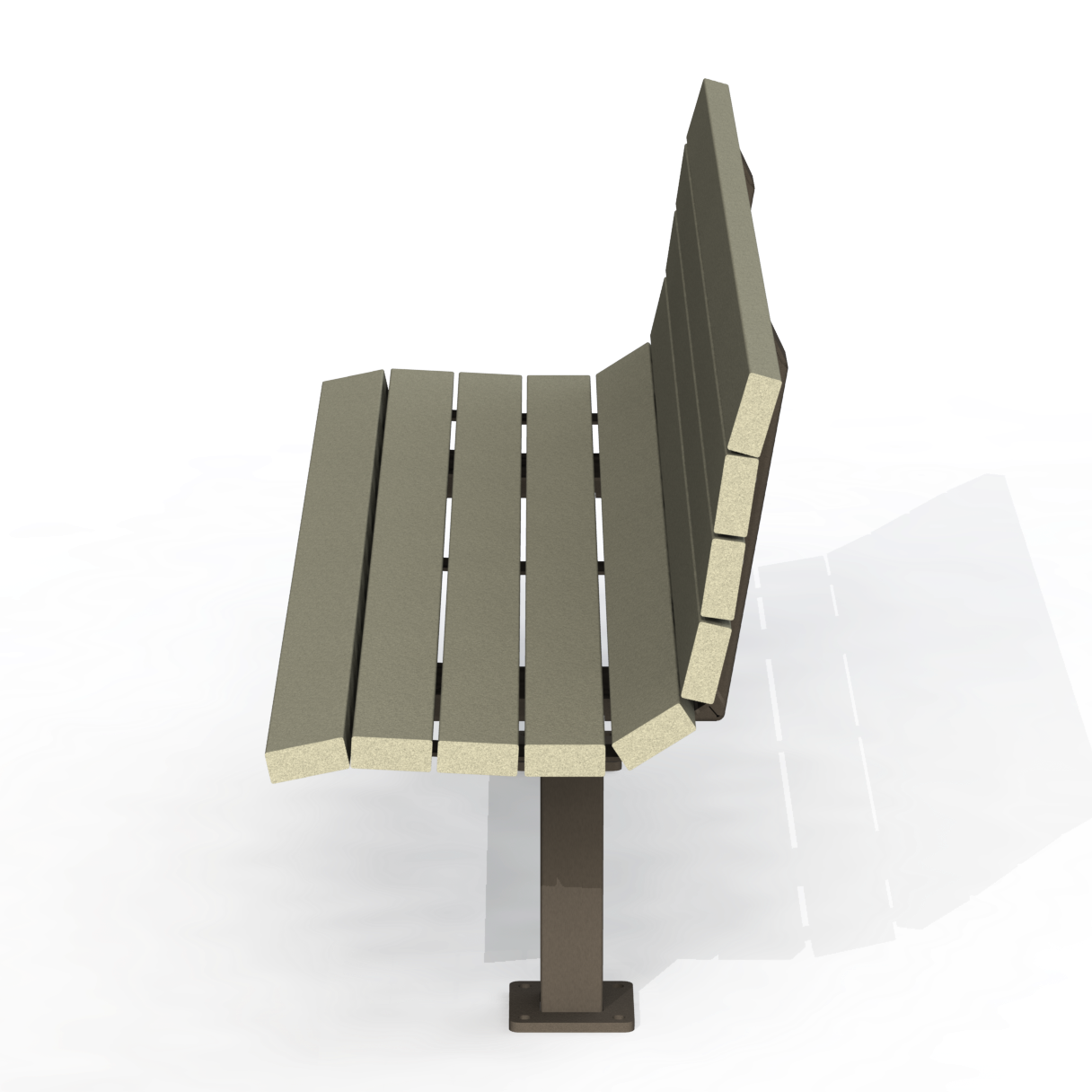 MTB1P - Banc Ergonomique Plastique Recyclé