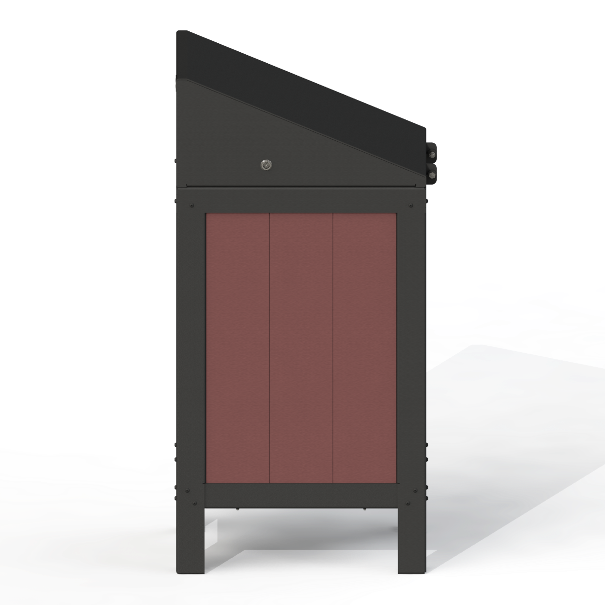 PCI2A - Corbeille Simple 3 Option Aluminium