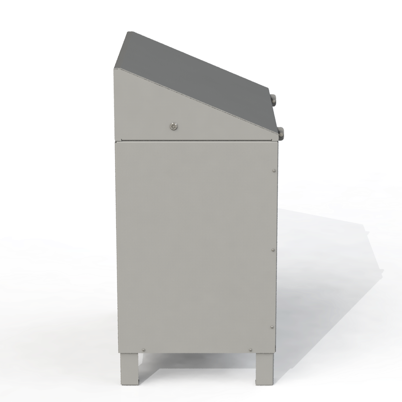 PCI6 - Corbeille 2 Compartiment 100% Aluminium