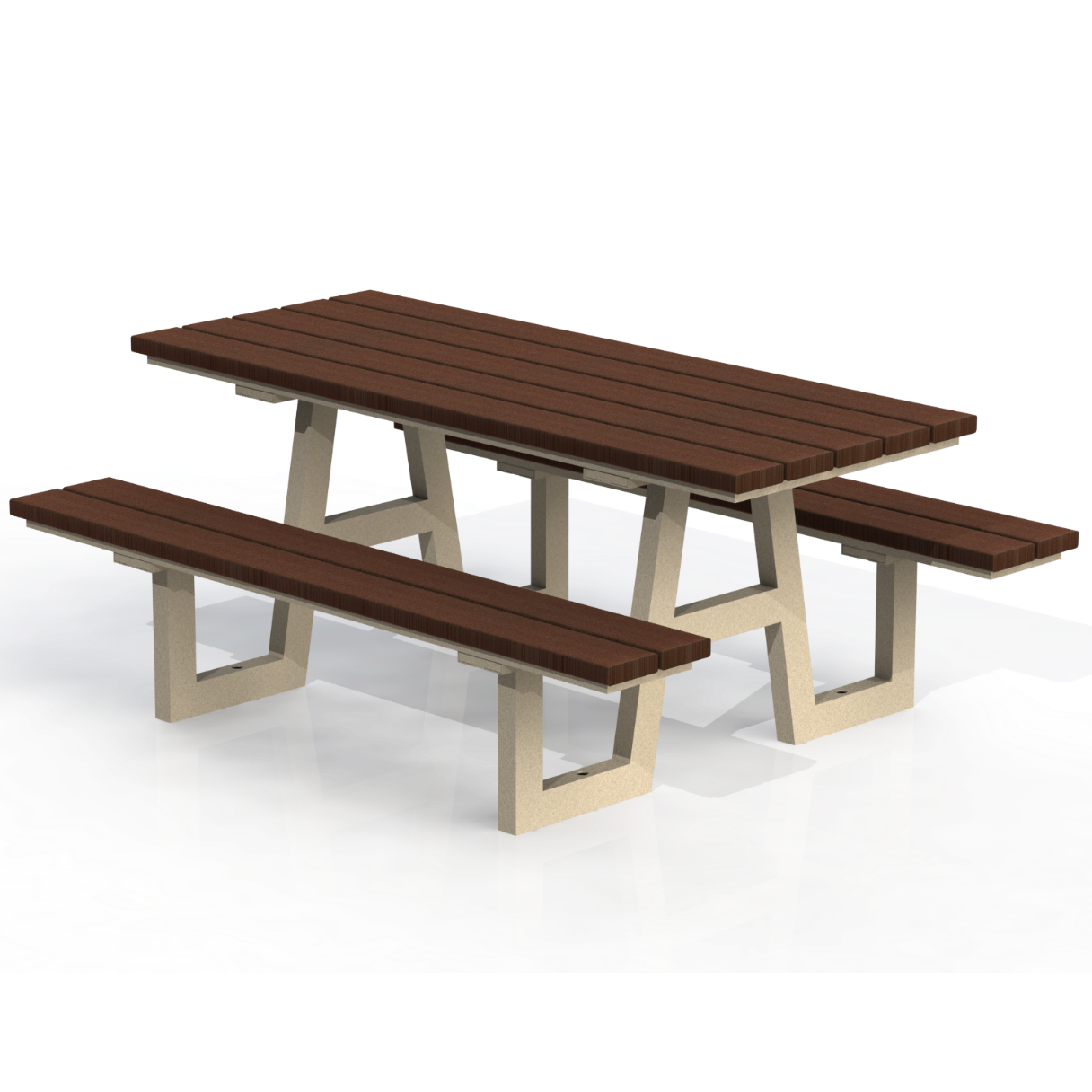 PCT1P - Table Pique-Nique 72" Plastique Recyclé