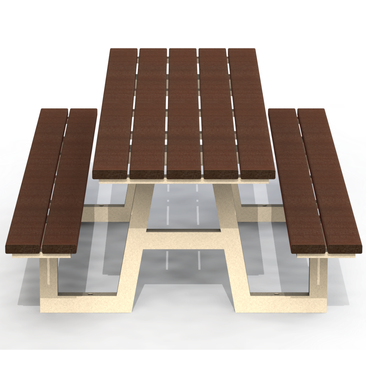 PCT3P - Table Pique-Nique 96" Plastique Recyclé