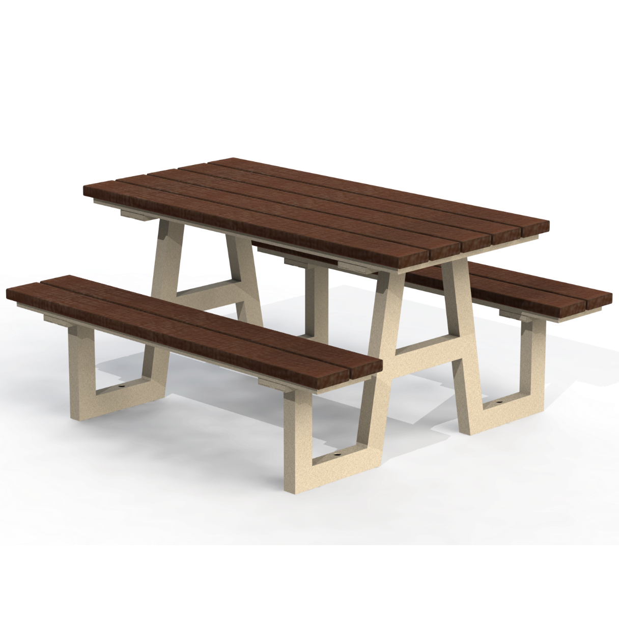 PCT4P - Table Pique-Nique 60" Plastique Recyclé