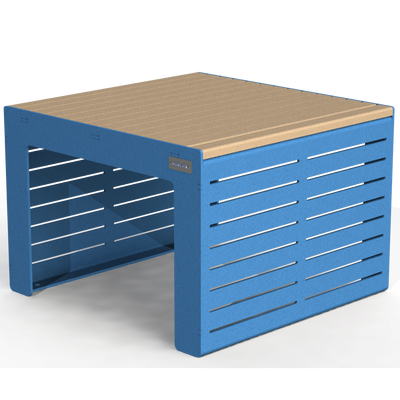 EMB2A - Banc simple modulaire aluminium