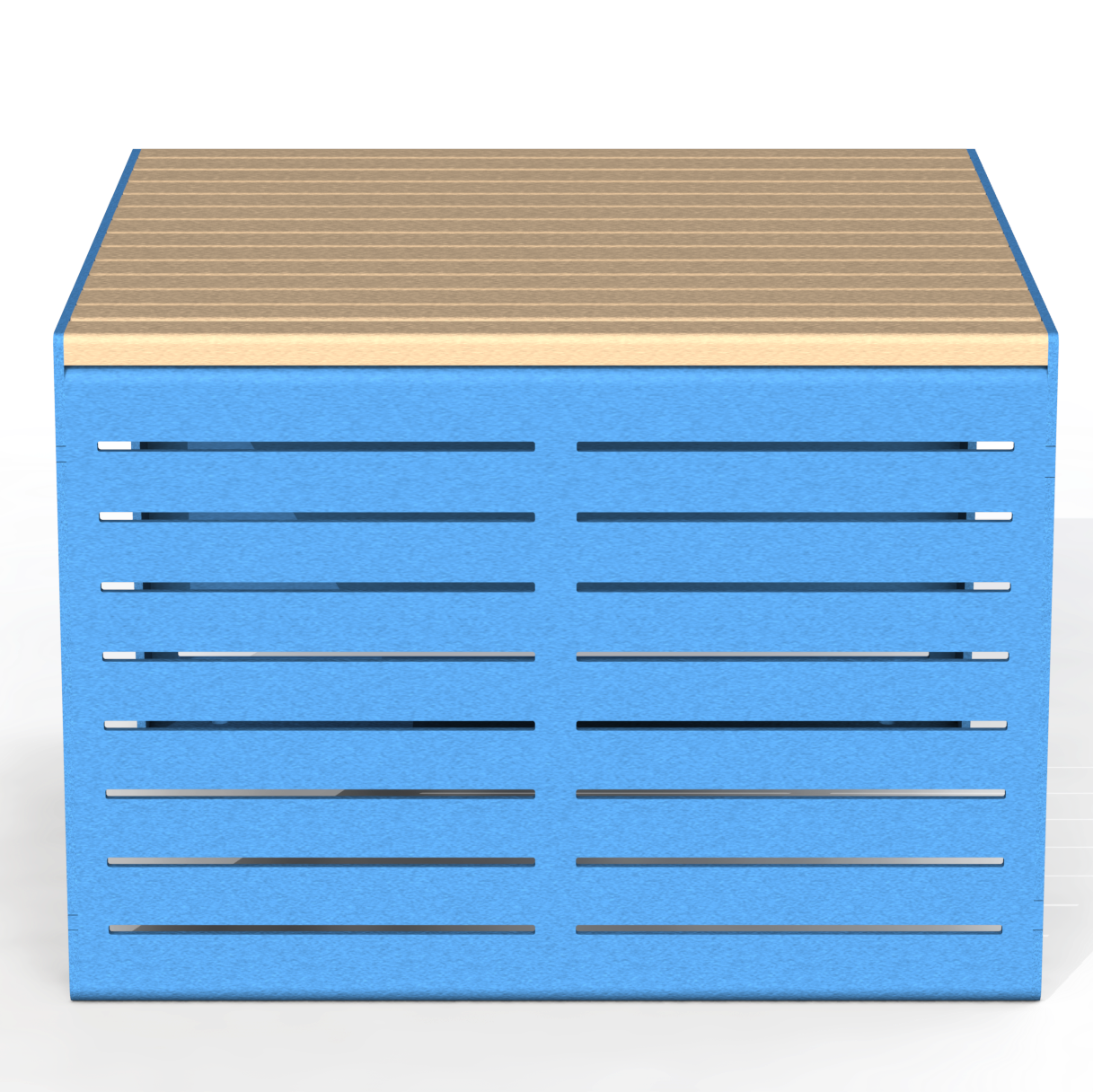 EMB2A - Banc Simple Modulaire Aluminium