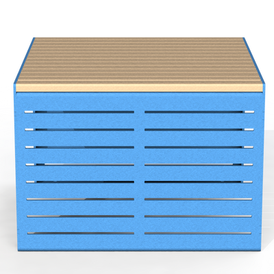 EMB2A - Banc simple modulaire aluminium