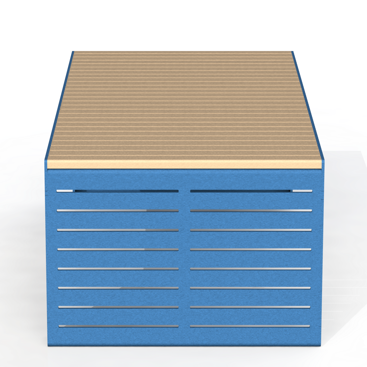 EMB3A - Banc Double Modulaire Aluminium