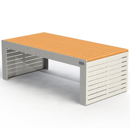 EMB3B - Banc Double Modulaire Bois