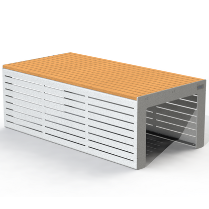 EMB4B - Banc Double Modulaire V2 Bois