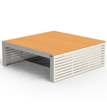 EMB5B - Banc 4 Personnes Modulaire Bois