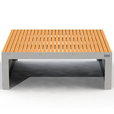 EMB5B - Banc 4 personnes modulaire bois