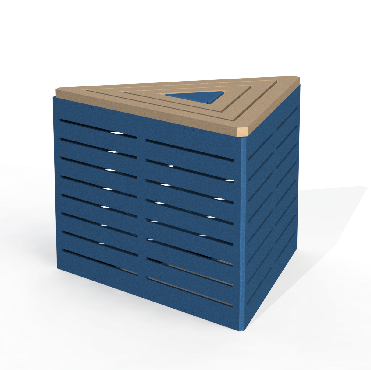 EMB6A - Banc Triangulaire Modulaire Aluminium