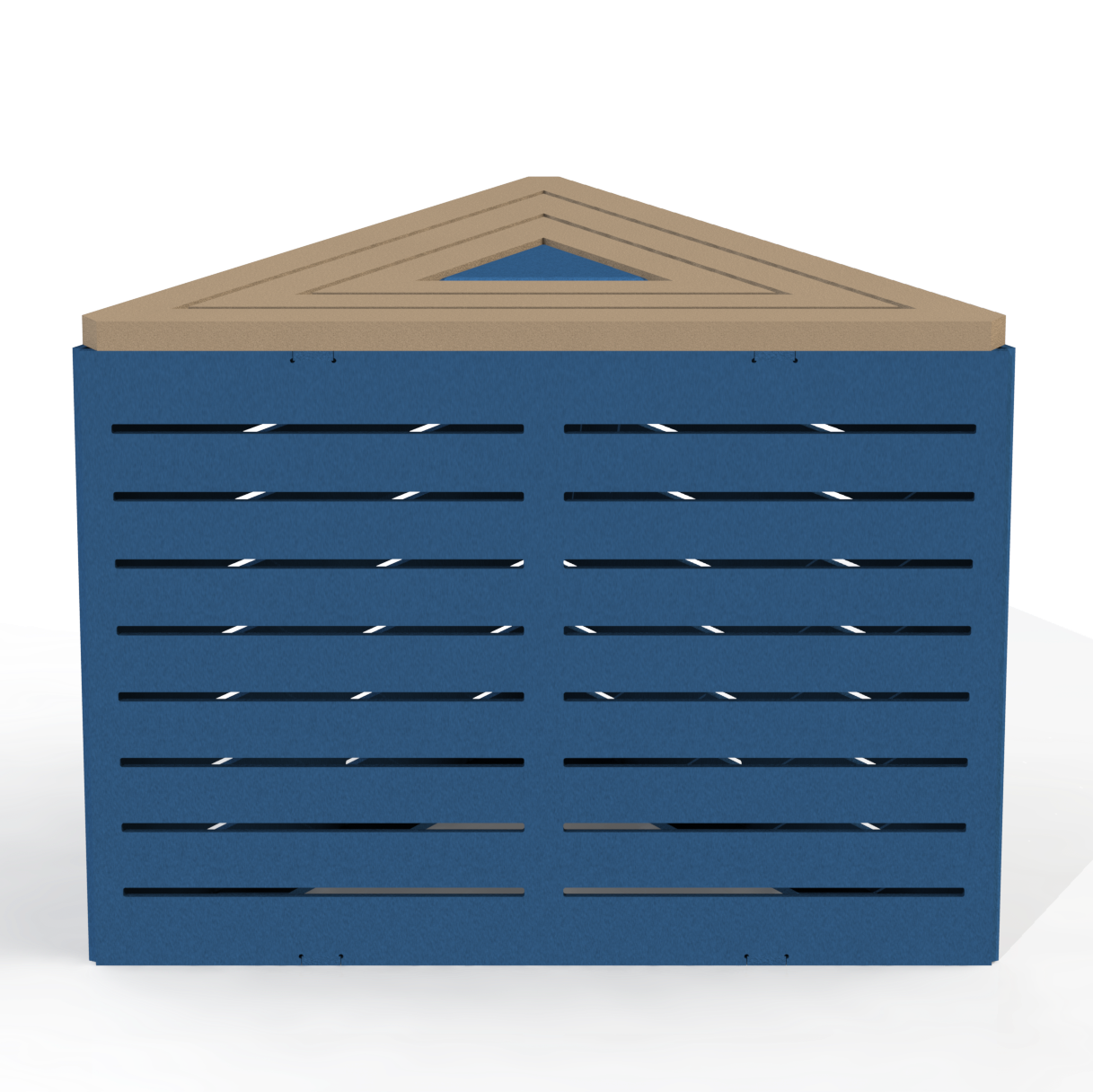 EMB6A - Banc Triangulaire Modulaire Aluminium