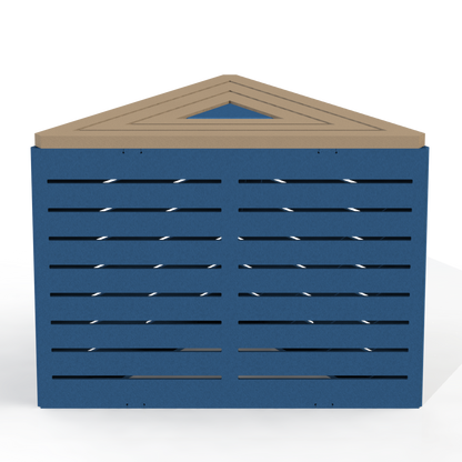 EMB6A - Banc Triangulaire Modulaire Aluminium