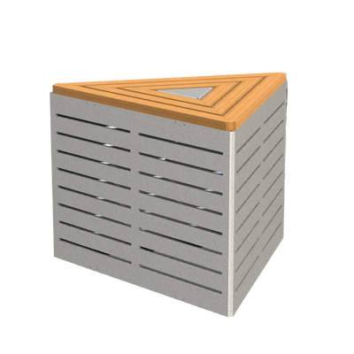 EMB6B - Banc triangulaire modulaire bois