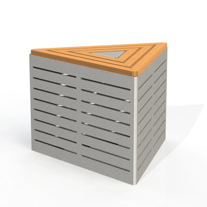 EMB6B - Banc Triangulaire Modulaire Bois