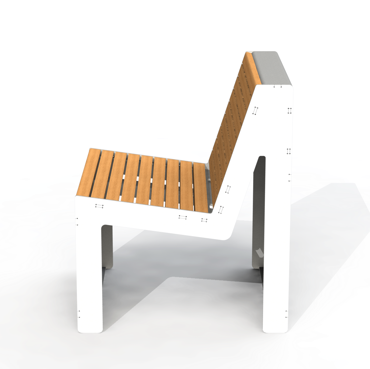 EMB7B - Banc 24" Modulaire Bois