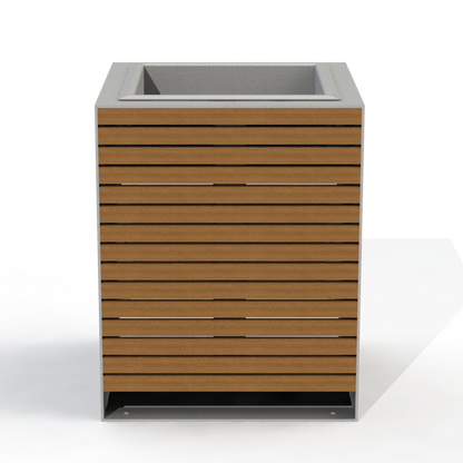 EMJ2B - Jardinière Urbain Modulaire Grand Bois