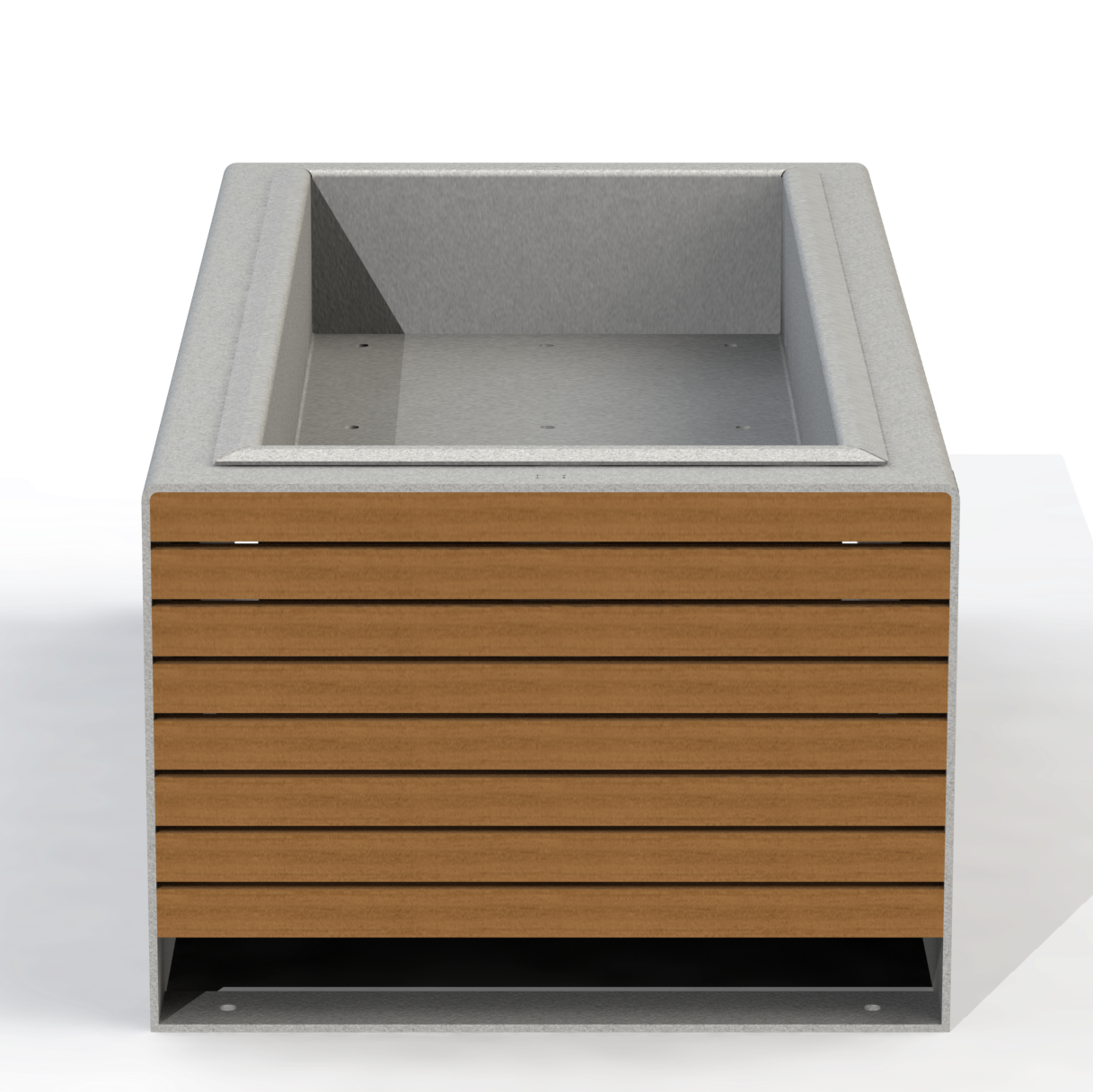 EMJ3B - Jardinière Urbain Modulaire 48" Bois