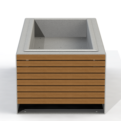 EMJ3B - Jardinière urbain modulaire 48" bois