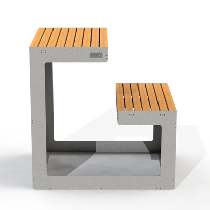 EMT1B - Station De Travail Simple Bois