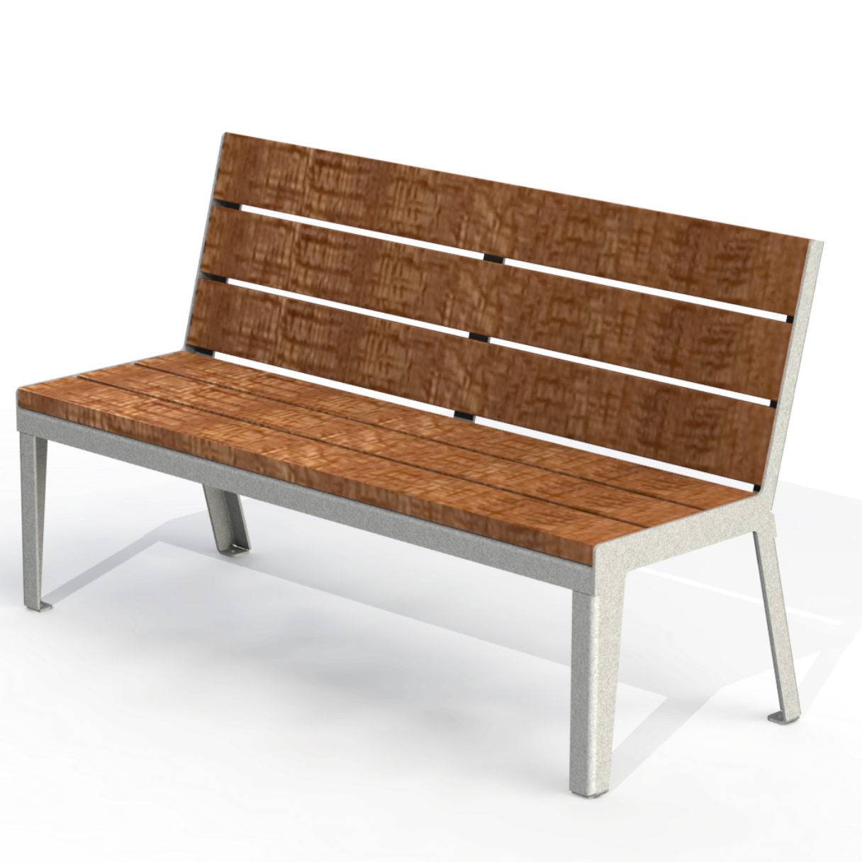 HZB1P - Banc 60" Sans Appui Bras Plastique Recyclé