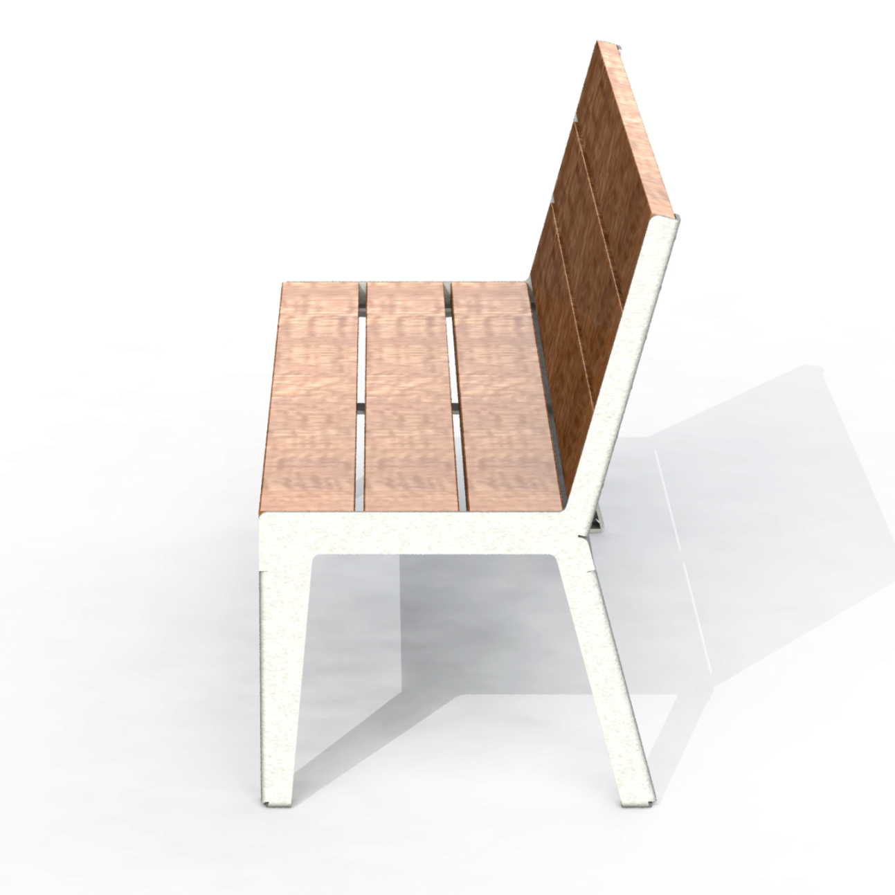 HZB1P - Banc 60" Sans Appui Bras Plastique Recyclé