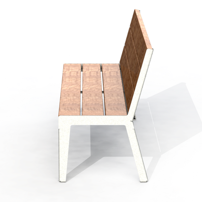 HZB1P - Banc 60" Sans Appui Bras Plastique Recyclé