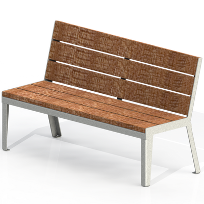 HZB1P - Banc 60" sans appui bras plastique recyclé