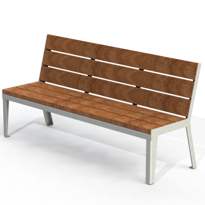 HZB3P - Banc 72" Sans Appui Bras Plastique Recyclé