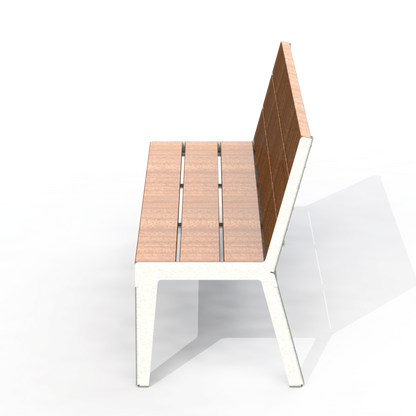 HZB3P - Banc 72" Sans Appui Bras Plastique Recyclé