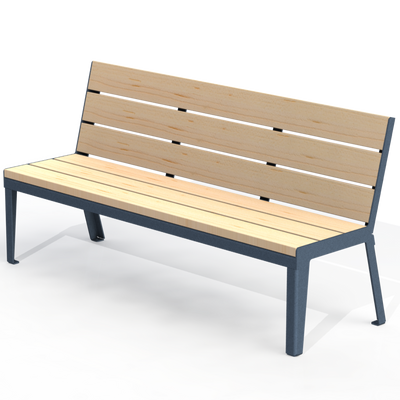 HZB3B - Banc 72" sans appui bras bois