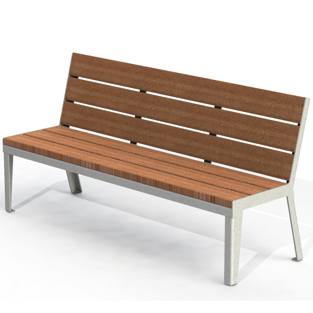 HZB3P - Banc 72" sans appui bras plastique recyclé