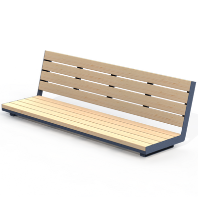 HZB5B - Banc 72" sur béton bois