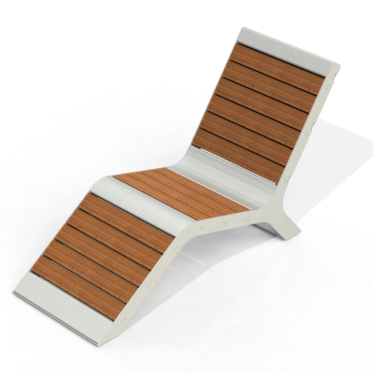 HZB7P - Chaise longue Plastique Recyclé