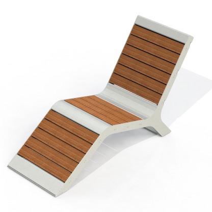 HZB7P - Chaise longue Plastique Recyclé