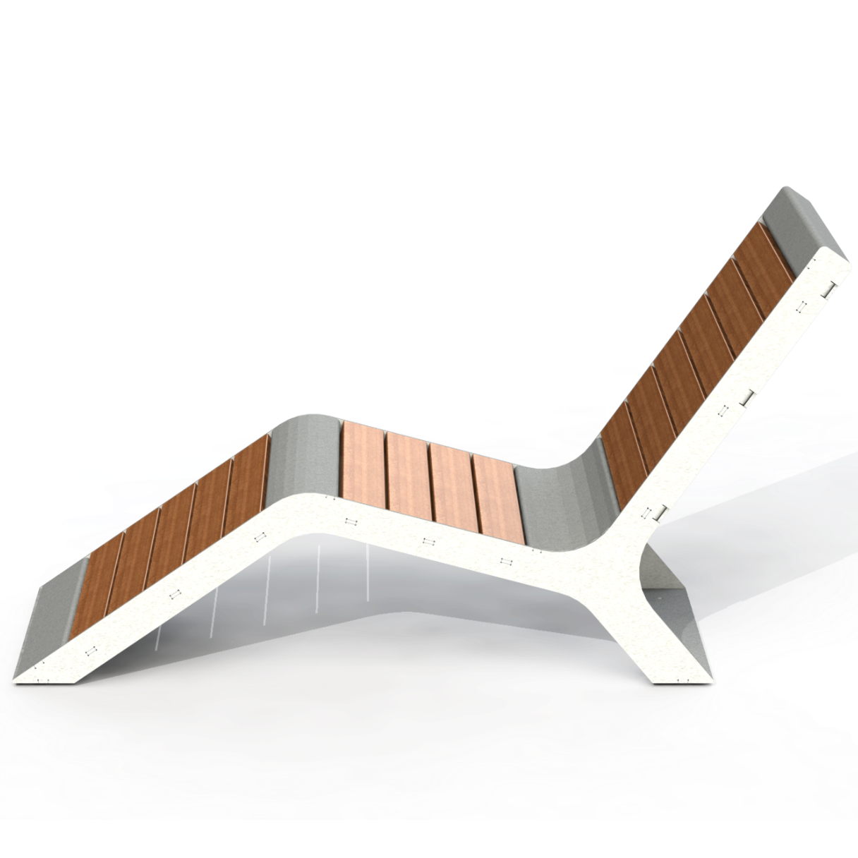 HZB7P - Chaise longue Plastique Recyclé