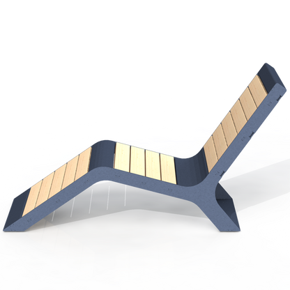 HZB7B - Chaise longue Bois