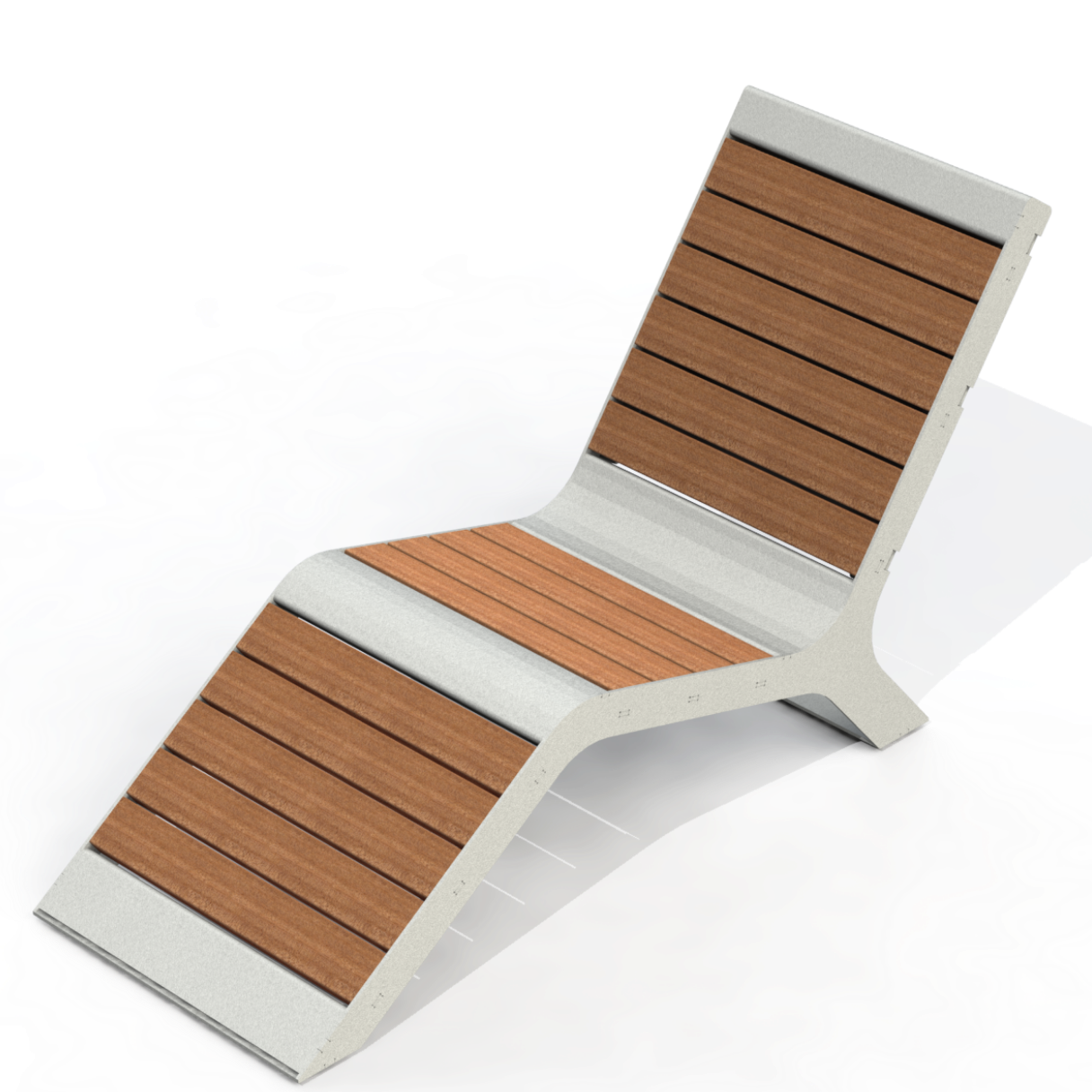 HZB7P - Chaise longue plastique recyclé