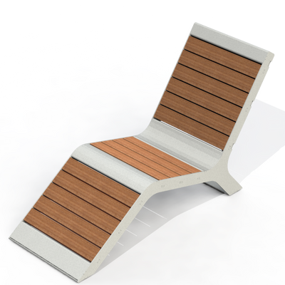 HZB7P - Chaise longue plastique recyclé