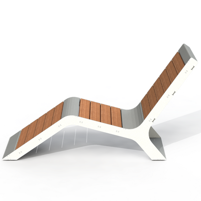 HZB7P - Chaise longue plastique recyclé
