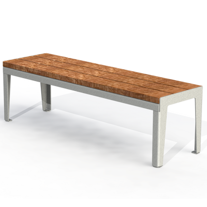HZB8P - Banc 60" Sans Dossier Plastique Recyclé