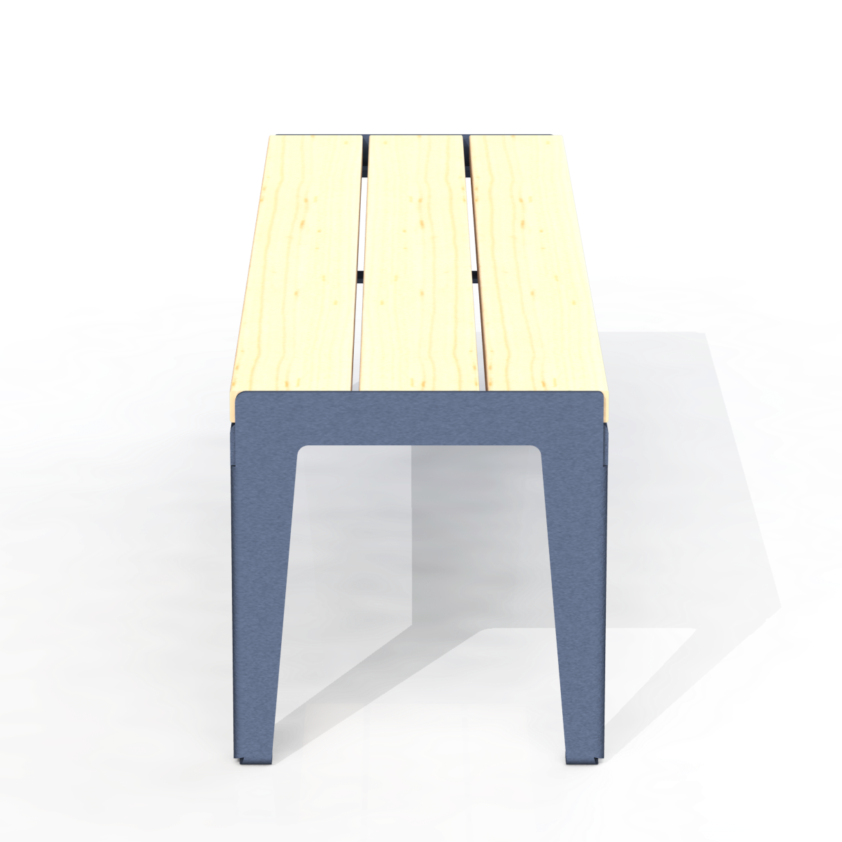 HZB8B - Banc 60" Sans Dossier Bois