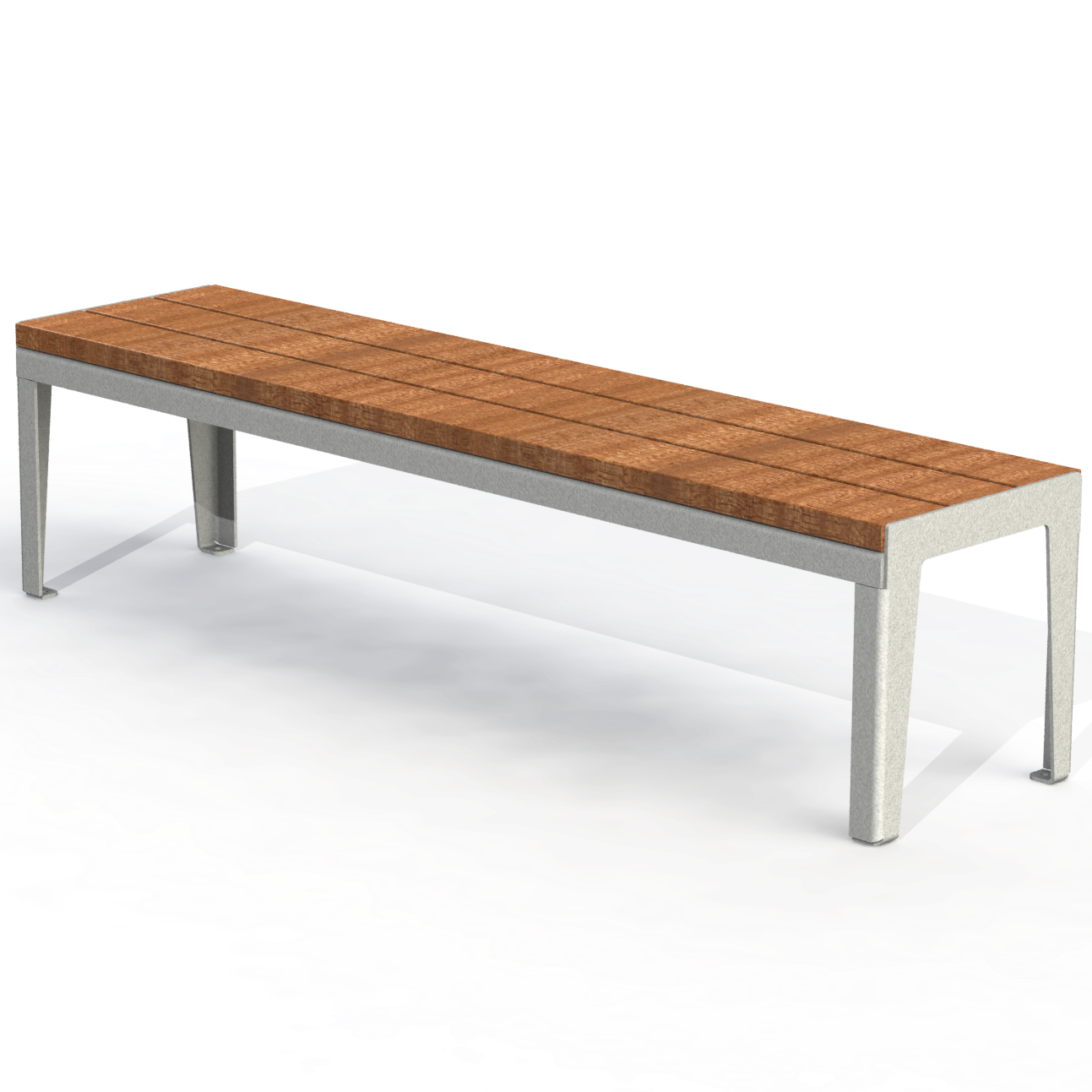 HZB9P - Banc 72" Sans Dossier Plastique Recyclé